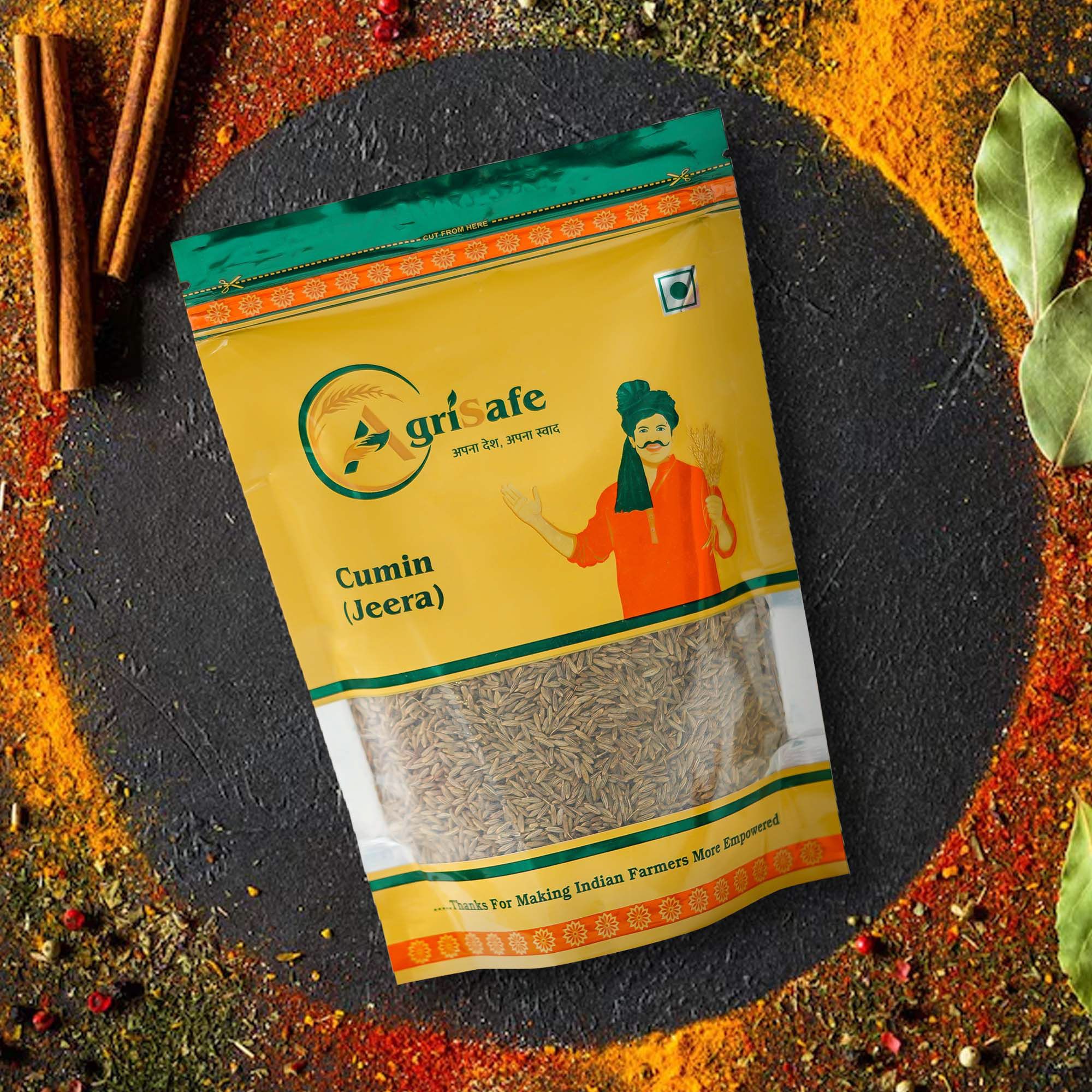 Agrisafe Jeera Whole (Cumin seed) 100 gm