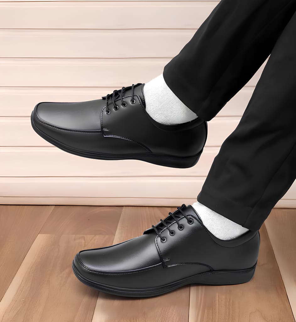 Latest Fabulous Men Lace-ups Black Formal Shoe | Elegant Office, Party & Daily Wear | Stylish & Long-Lasting | Business Designer Formal Shoes for Men & Boys