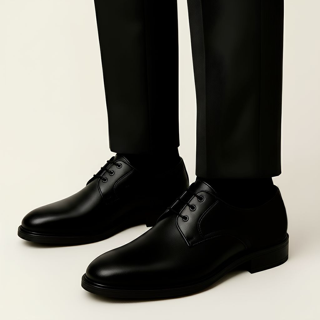 Latest Attractive Men Lace-ups Black Formal Shoe | Elegant Office, Party & Daily Wear | Stylish & Long-Lasting | Business Designer Formal Shoes for Men & Boys