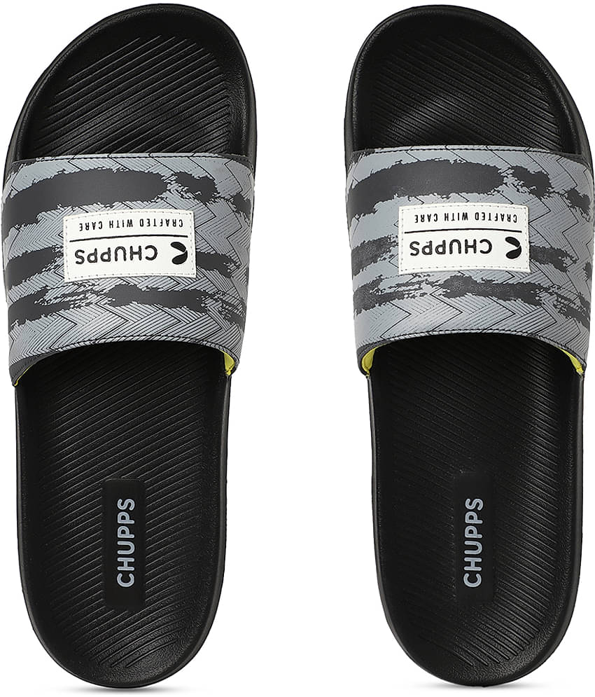 CHUPPS Black Men's Slide Flip Flop