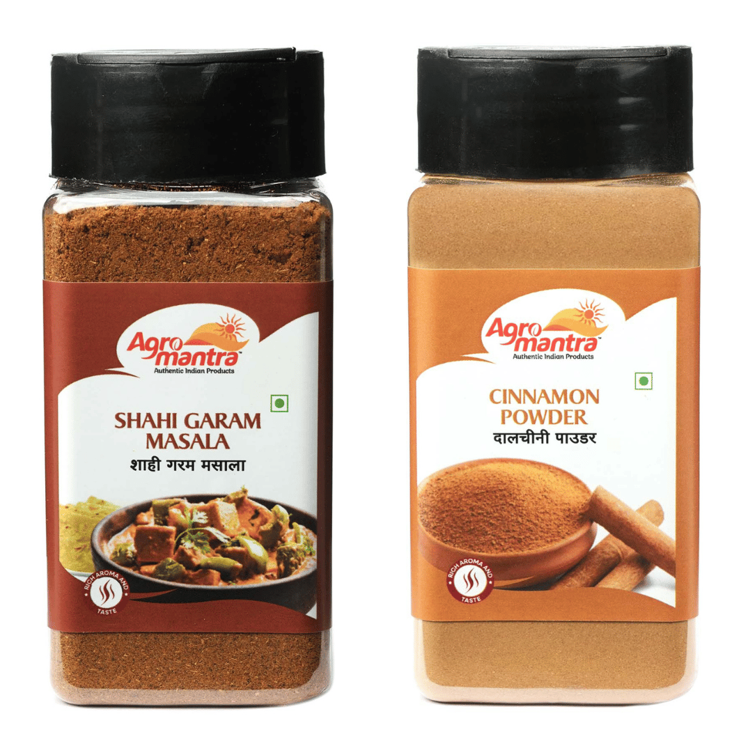 Agro Mantra Combo Of Shahi Garam Masala & Cinnamon Powder 100gm Each
