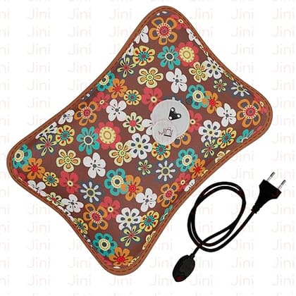 Divshana Heating Bag | Electric Hot Water Bag for Pain Relief | Heating Pad for Back Pain, Period Cramps & Muscle Aches | Reusable Hot Pack Pouch (Multicolour, Red)