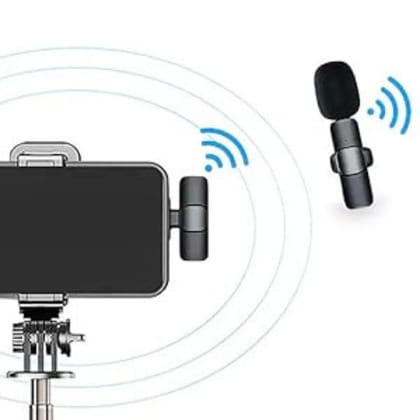 Portable Wireless Lavalier Microphone System for Smartphones & Cameras