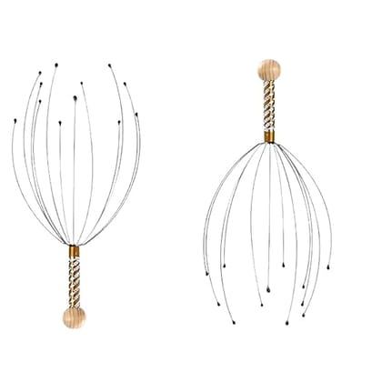 Trendiee Store Auto Head Massager | Handheld Scalp Massager for Pain Relief, Stress Relief, Hair Growth & Relaxation | Octopus Scalp Pointer- Pack of 2