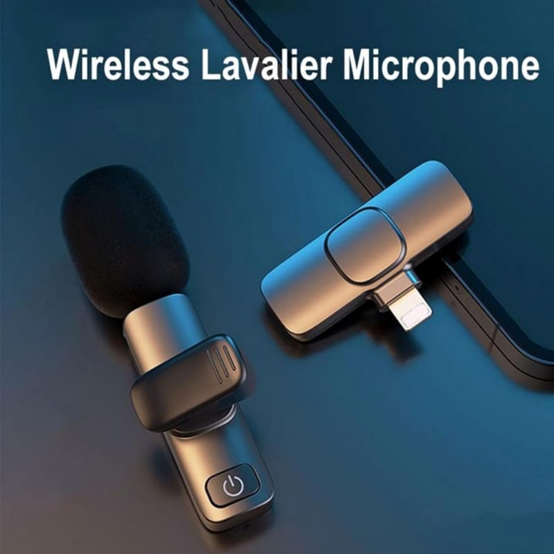 Wireless Lavalier Microphone with Lightning Connector