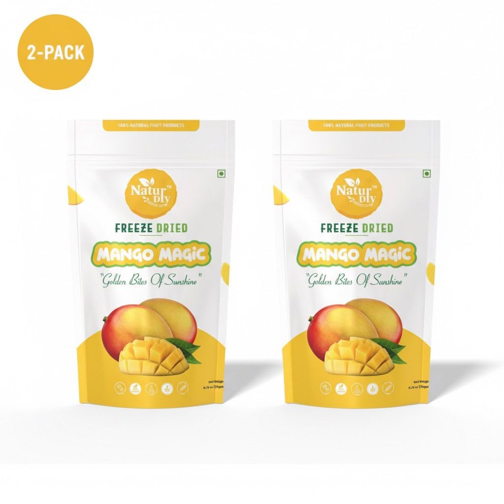 NaturDry Freeze Dried Mango Magic - Golden Bites Of Sunshine (2-Pack)