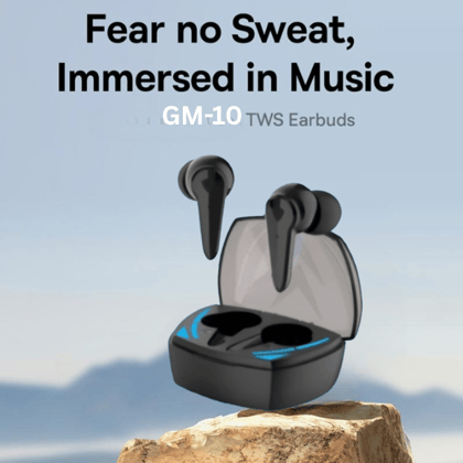 GM-10 TWS Wireless Earbuds - Sweat Resistant Immersive Audio