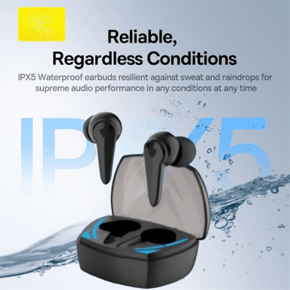 IPX5 Waterproof True Wireless Bluetooth Earbuds with Charging Case