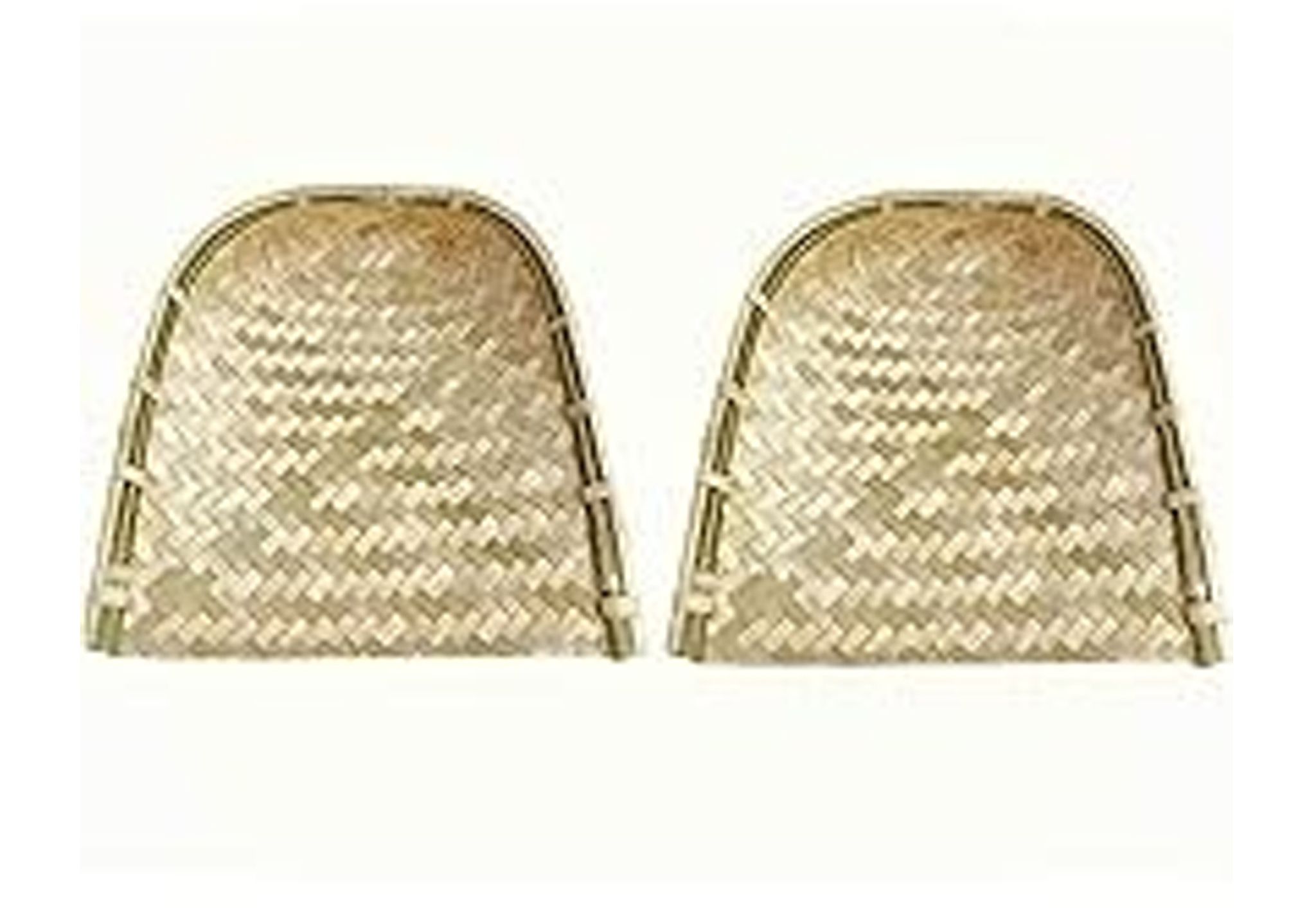 (Pack of 2) Big size Handmade Bamboo Soop With 100% Bamboo by Handicraft Expert For Kitchen Use & Rice Clean/ Chhath Pooja Soop