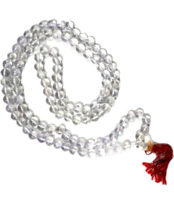 Apdi White Natural Sphatik Mala