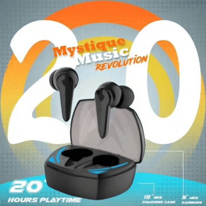 GM 10 Music Revolution Wireless Earbuds with Charging Case - 20+ Hrs Playtime