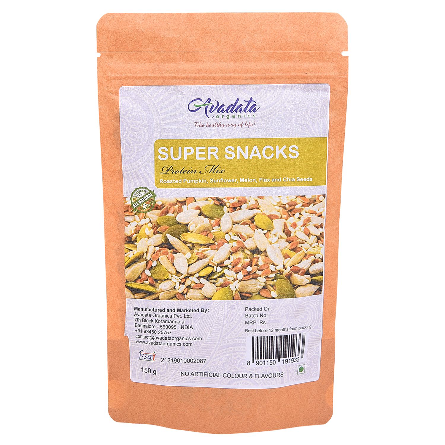 Avadata Organics Super Snacks 150 GM