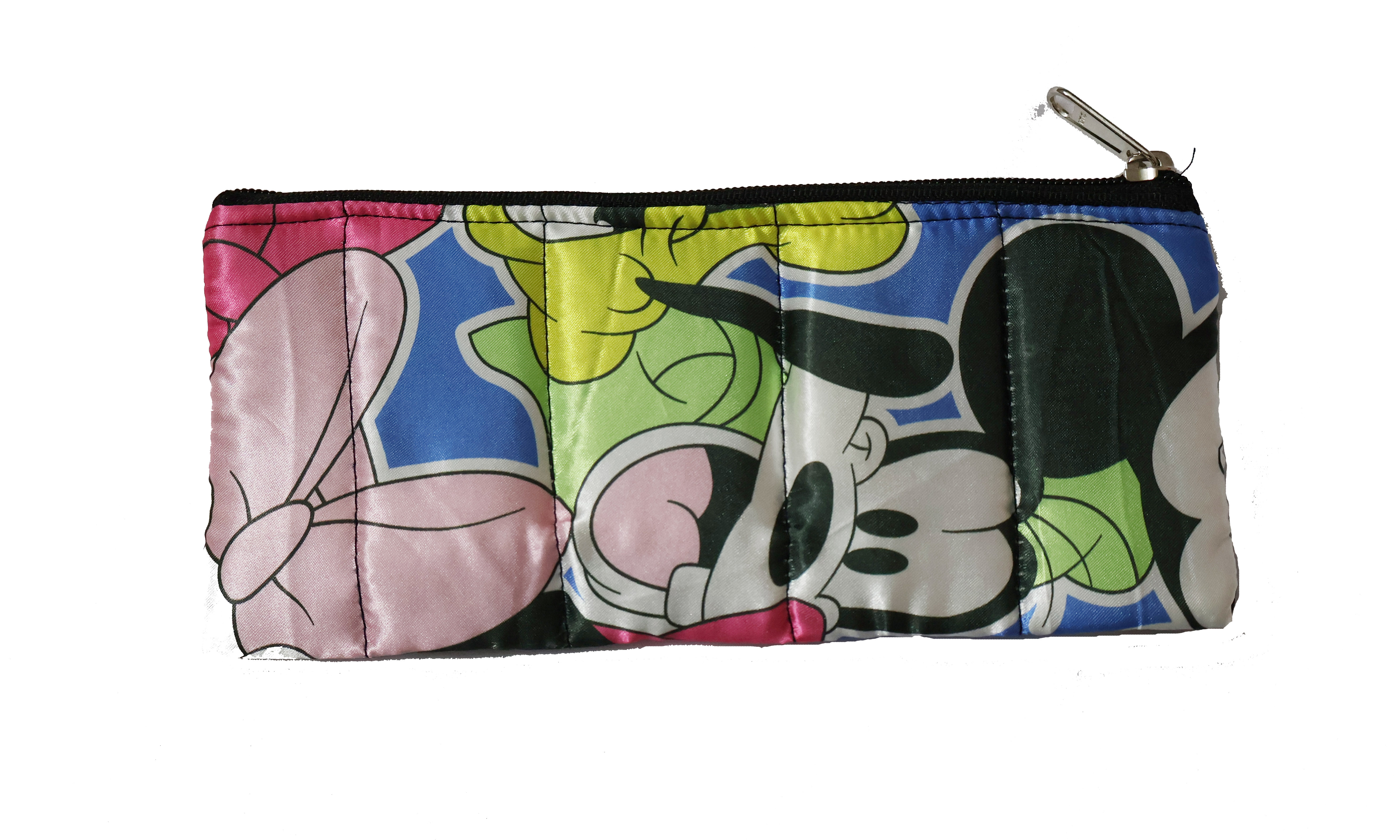 Mickey & Minnie Cartoon Character Multi-Color Zipper Pouch