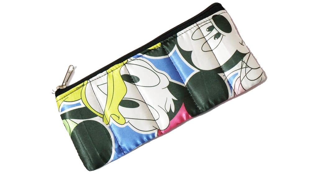 Mickey & Minnie Cartoon Character Multi-Color Zipper Pouch