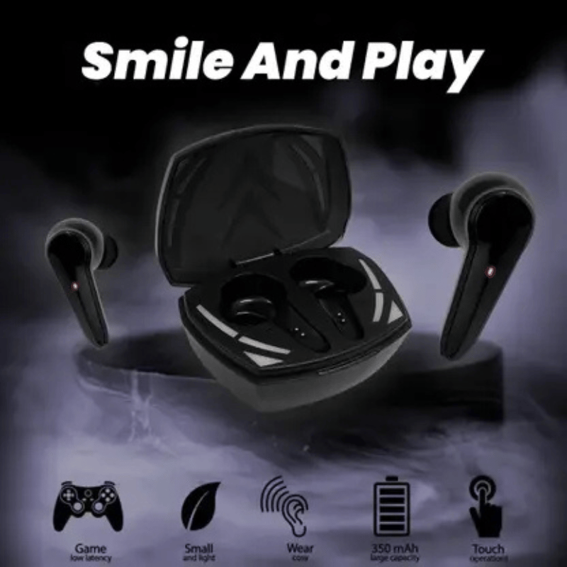 Wireless Gaming Earbuds with Low Latency & 350 mAh Charging Case
