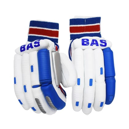 VR3 International | Faux Leather BAS Cricket Batting Gloves - Lightweight, Comfortable & Durable Hand Protection for Maximum Grip, Breathable, Anti-Slip Design, Enhanced Flexibility, White VR3 International | Faux Leather BAS Cricket Batting Gloves - Lightweight, Comfortable & Durable Hand Protection for Maximum Grip, Breathable, Anti-Slip Design, Enhanced Flexibility, White
