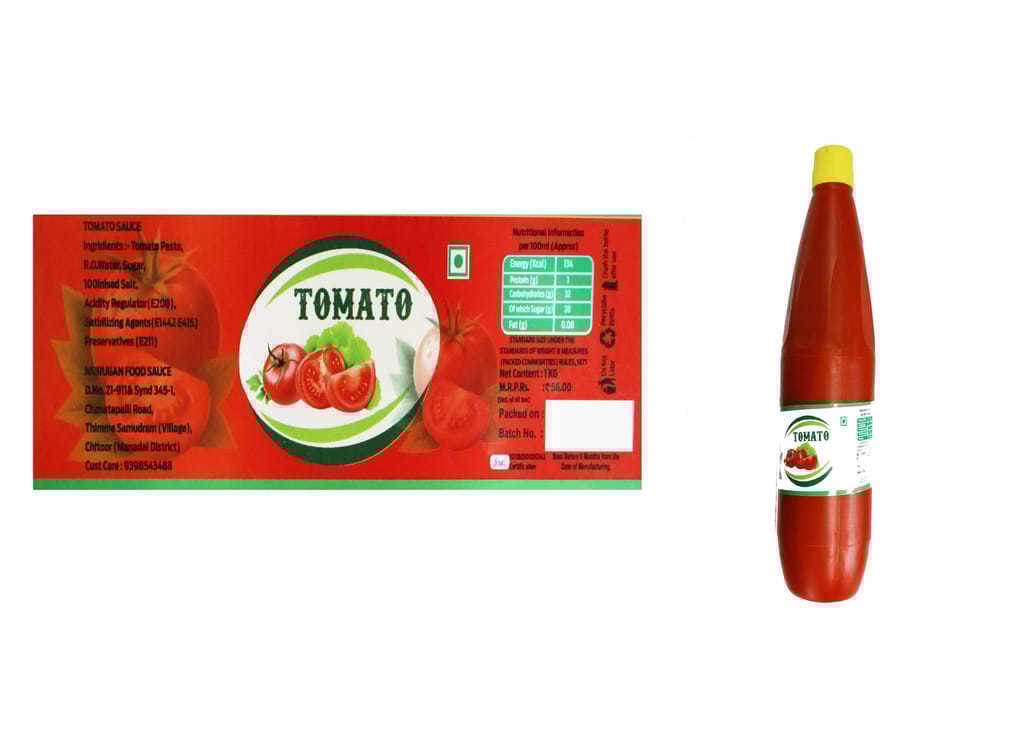 Murugan Tomato Sauce - Tangy & Rich Ketchup for Everyday Meals