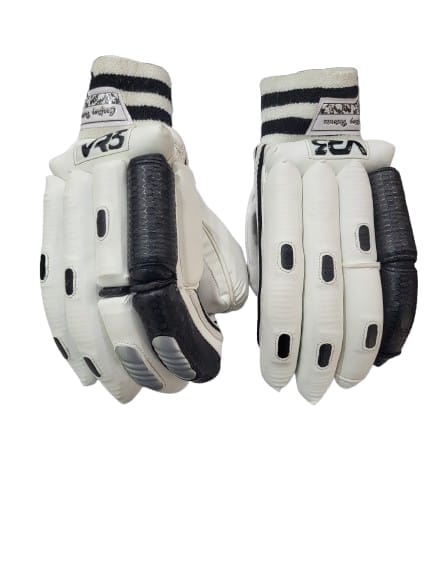 VR3 INTERNATIONAL | VR3 VK Edition Black Cricket Batting Gloves – Pro-Level Comfort & Protection