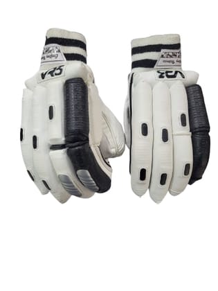 VR3 INTERNATIONAL | VR3 VK Edition Black Cricket Batting Gloves – Pro-Level Comfort & Protection