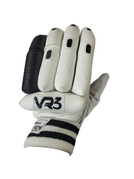 VR3 INTERNATIONAL | VR3 VK Edition Black Cricket Batting Gloves – Pro-Level Comfort & Protection