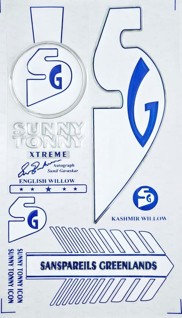 VR3 INTERNATIONAL | Cricket Bat Sticker 3D Embossed English Willow Fiber Tape Sports Accessories Protection, STC White