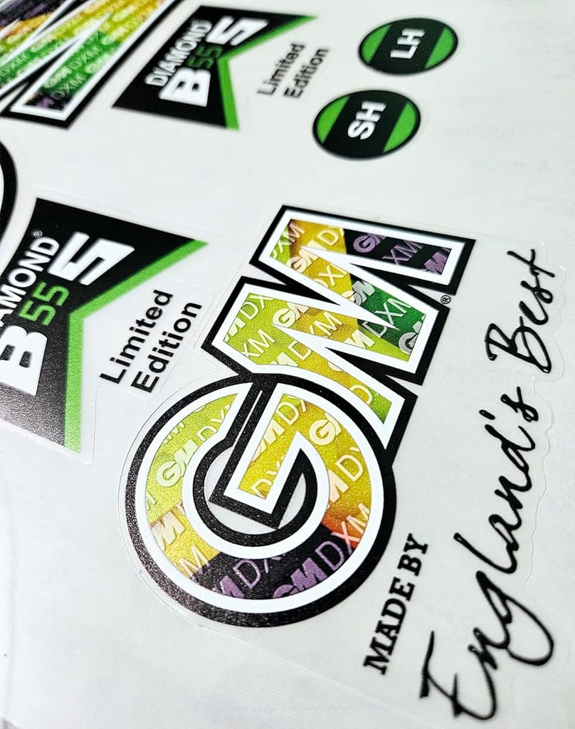 VR3 INTERNATIONAL | Cricket Bat Sticker 4D Digital Embossed English Willow Fiber Tape Sports Accessories Protection, Diamond White