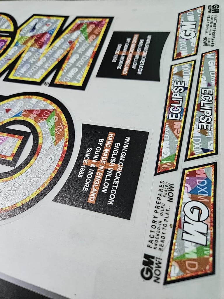 VR3 INTERNATIONAL | Cricket Bat Sticker 4D Digital Embossed English Willow Fiber Tape Sports Accessories Protection, Diamond White