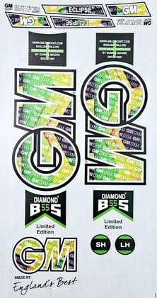 VR3 INTERNATIONAL | Cricket Bat Sticker 4D Digital Embossed English Willow Fiber Tape Sports Accessories Protection, Diamond White