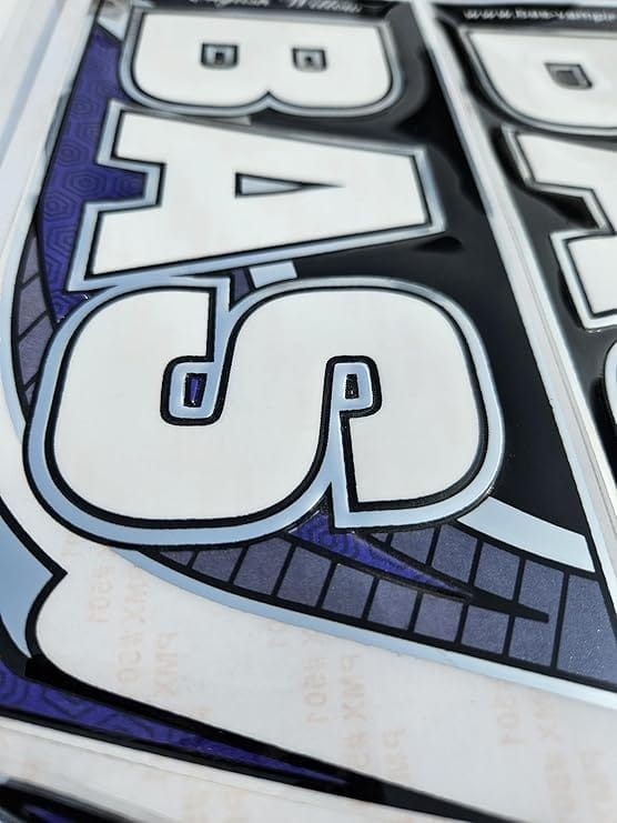 VR3 INTERNATIONAL | Cricket Bat Stickers English Willow 3D Embossed Sports Tape Accessories | IPMT (Violet)