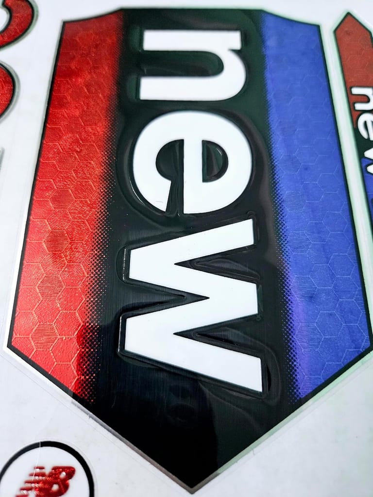 VR3 INTERNATIONAL | Cricket bat Sticker 3D Embossed Latest Surya Kumar Model