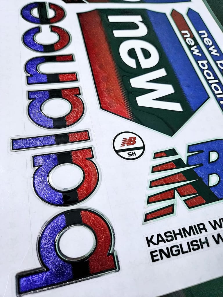 VR3 INTERNATIONAL | Cricket bat Sticker 3D Embossed Latest Surya Kumar Model