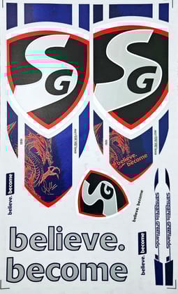 VR3 INTERNATIONAL | Cricket Bat Sticker 4D Digital Embossed English Willow Fiber Tape Sports Accessories Protection, Dragon Red VR3 INTERNATIONAL | Cricket Bat Sticker 4D Digital Embossed English Willow Fiber Tape Sports Accessories Protection, Dragon Red