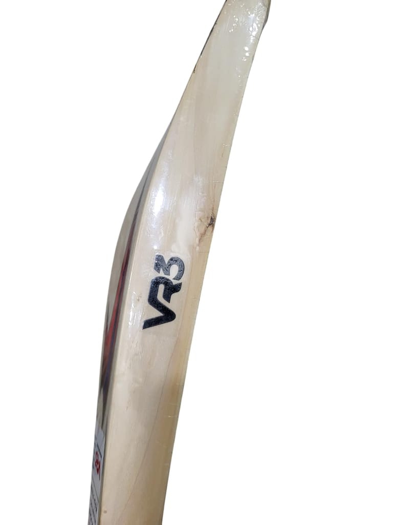 VR3 INTERNATIONAL | VR3 Player Edition English Willow Cricket Bat, Grade A+ Professional, Leather Ball, 1200g, Natural Wood