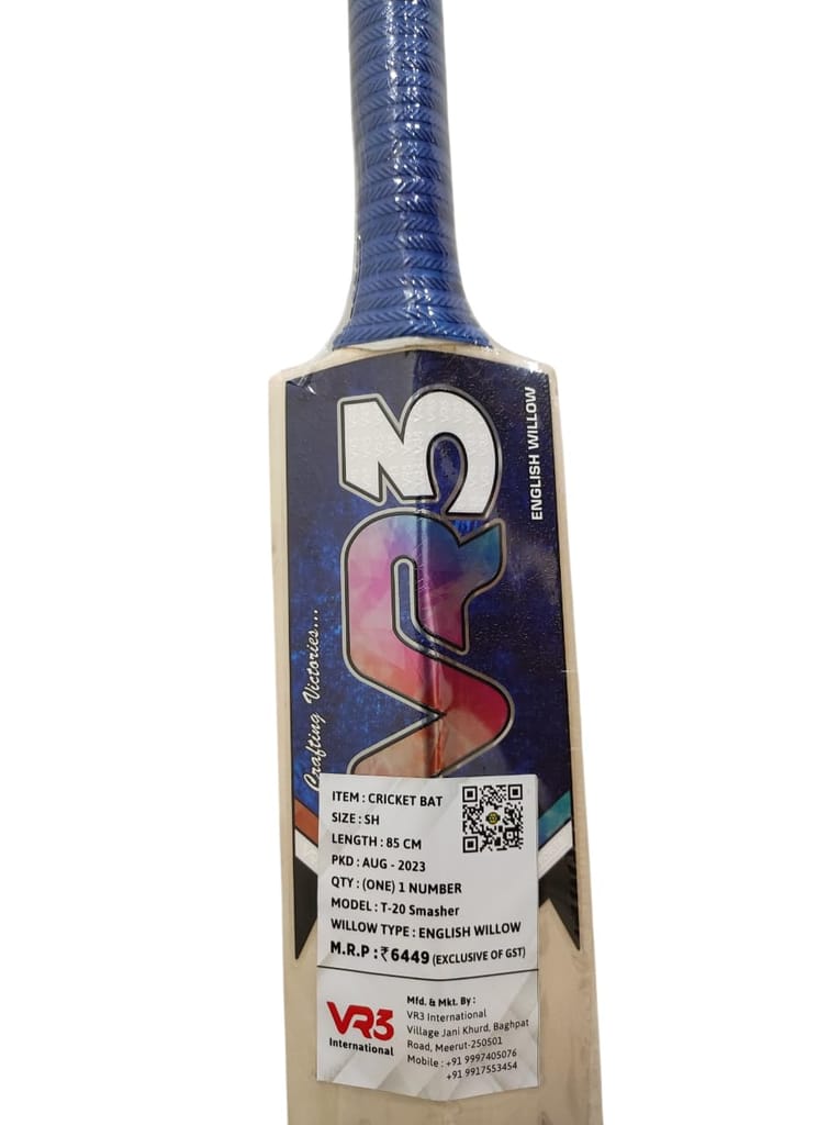 VR3 International  | VR3 International T20 Smasher English Willow Cricket Bat
