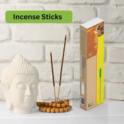 Prime Orgoveda Holy Basil Incense Sticks | 100% Natural Charcoal-Free Agarbatti | Long-Lasting Tulasi Aroma for Prayer, Pooja & Meditation (Pack of 50 Sticks)
