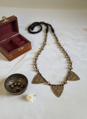 Glamvila Antique Finish Tribal Necklace 