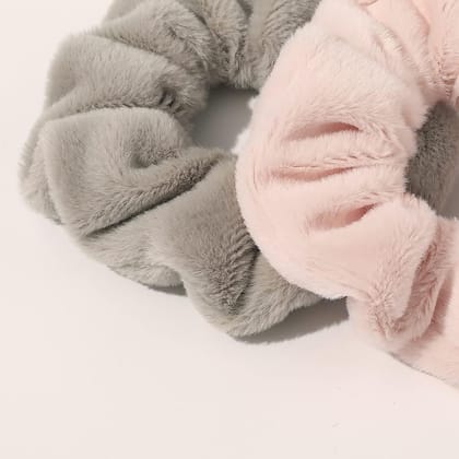 3 Pieces Scrunchies Fuzzy Scrunchy Ponytail Scrunchies