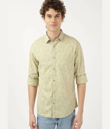 HARDSODA 100% Cotton Regular Fit Printed Full Sleeves Mens Casual Shirt - Green ( Pack of 1 ) - None
