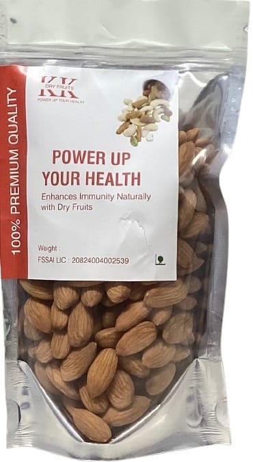 American Almonds I Badam I Raw American Almonds I Natural I High in Fiber & Boost Immunity | Real Nuts 500 Gram