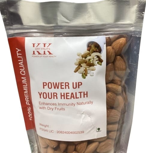 American Almonds I Badam I Raw American Almonds I Natural I High in Fiber & Boost Immunity | Real Nuts 500 Gram