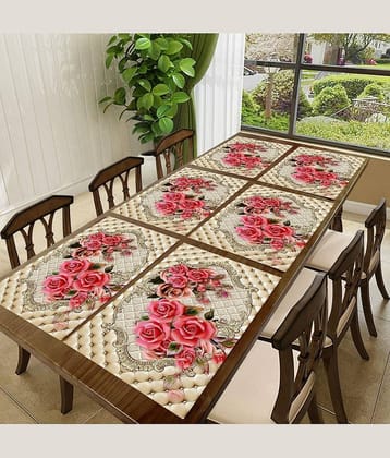 Sanraksshan PVC Solid Rectangle Table Mats ( 40 cm x 32 cm ) Pack of 1 - Multi