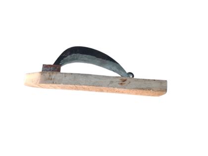 Traditional Iron Blade Wooden Board Vegetable Fruit Cutter Vegetable & Fruit Chopper  (Pack of 1)