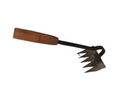 Hand Weeding Hoe with Wooden Handle for Gardening & Cultivation