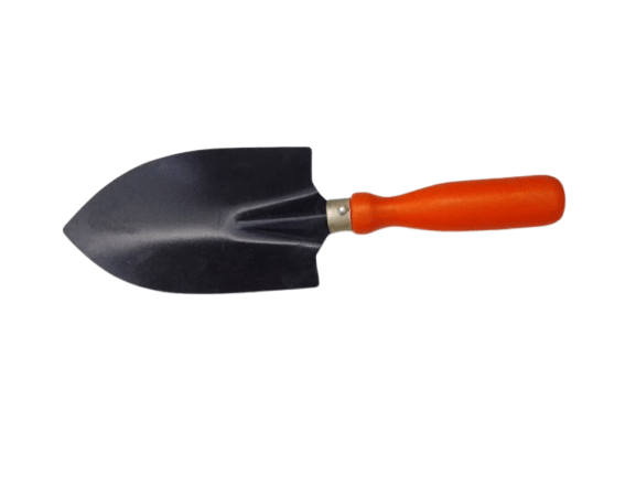Heavy Duty Garden Hand Trowel with Ergonomic Orange Handle for Planting & Weeding