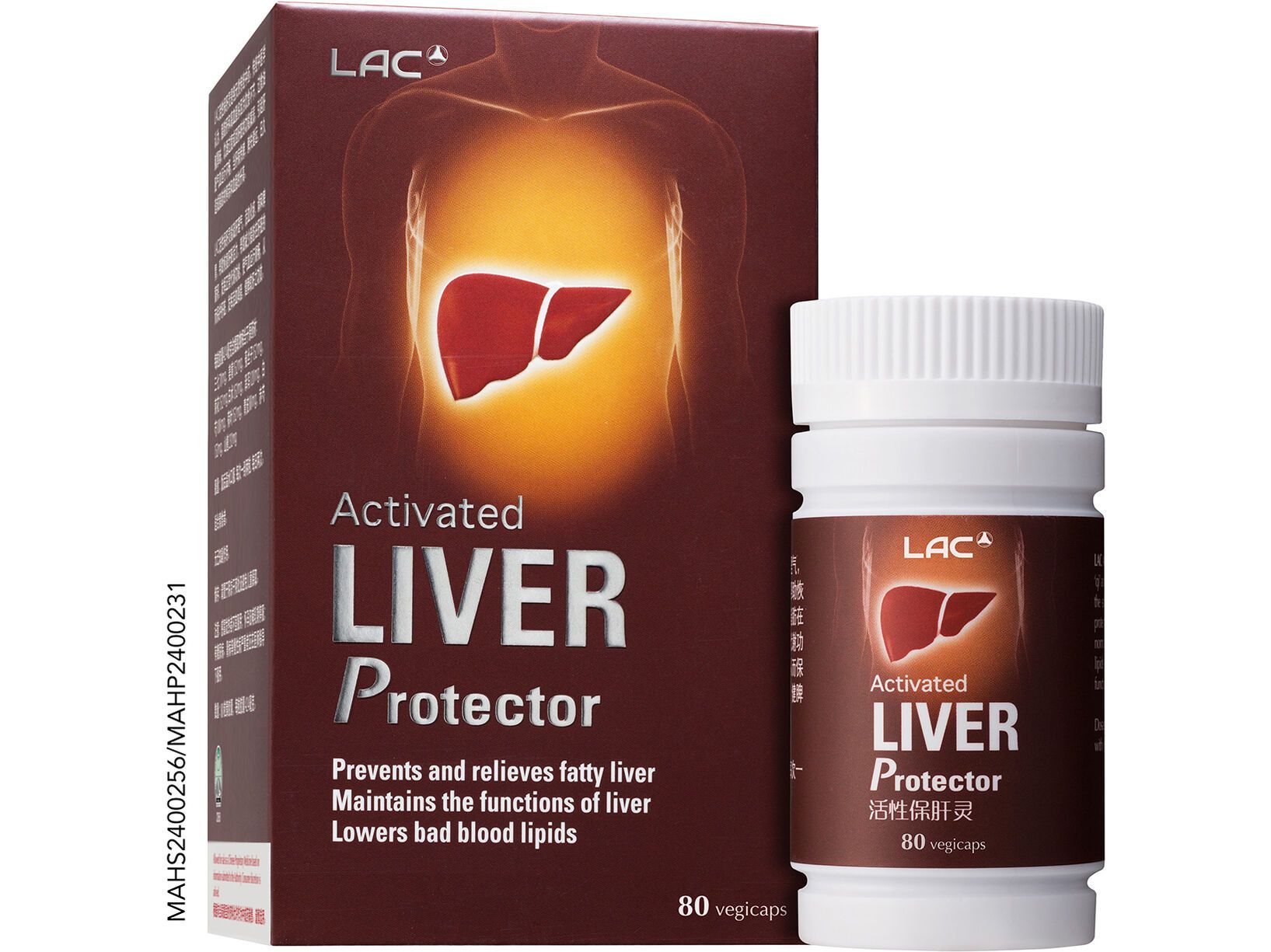 LAC Activated® Liver Protector™ | TCM Herbs | Traditional Chinese herb Supplement | Protects Liver Health & Provides Blood lipid Support (80 vegicaps)