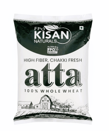 FPO Kisan Naturals 100% Whole Wheat High Fiber Chakki Fresh Atta