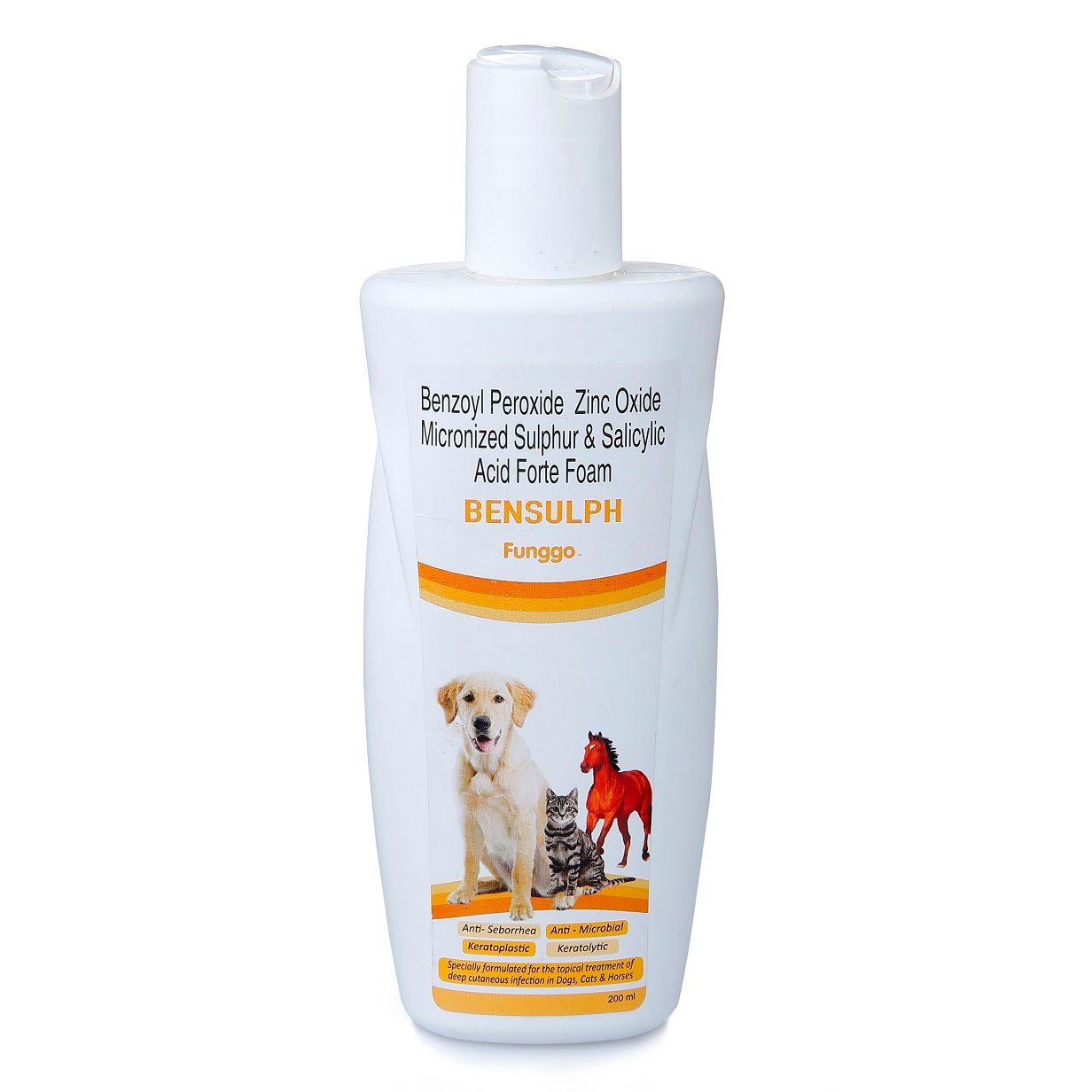 Bensulph Shampoo for Dog and Cats, Skin Care, 200 ml