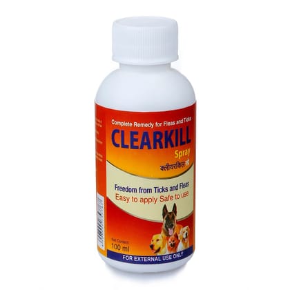 CLEARKILL Flea and Tick Spray for Dogs and Cats 100ml
