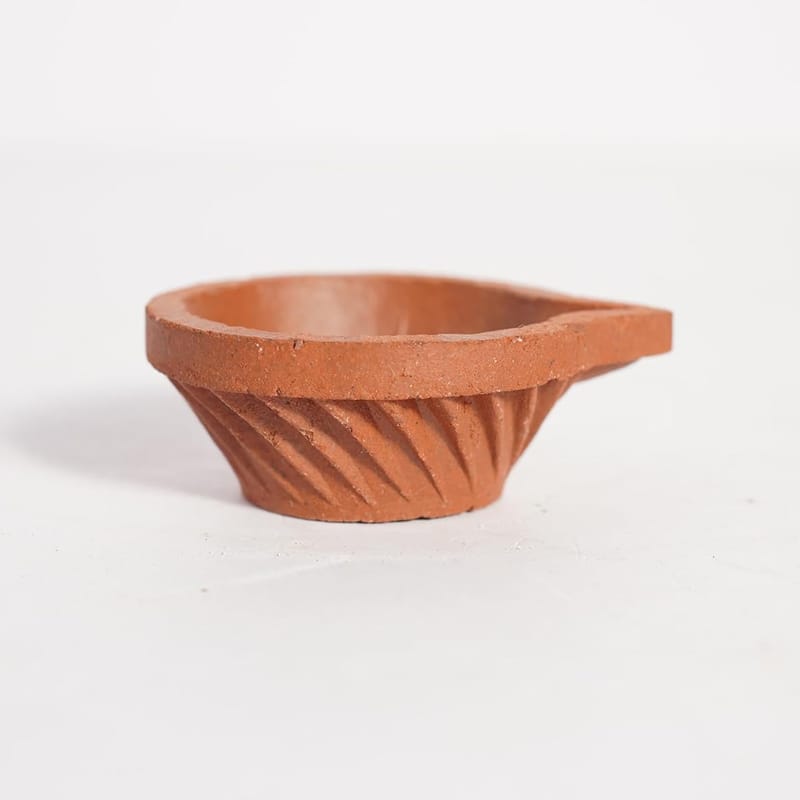 Natural Clay Diya (Yelamanchili)