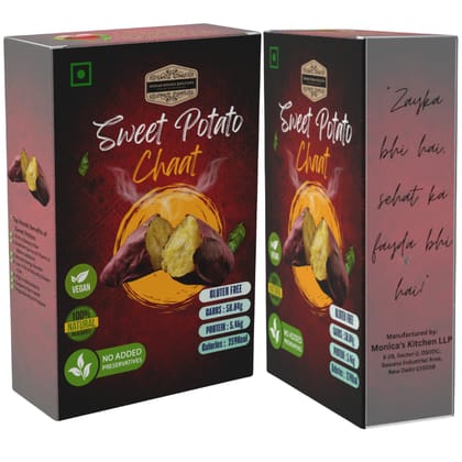 Sweet Potato Chaat Roasted | Pre-workout Diet INDIAN KHANA KHAZANA Ready to eat | Indian Tasty Flavour Ready to Eat Food Sweet Potato Chaat | No Added Preservative and Colours | Pack of 2 (200gm+200gm)